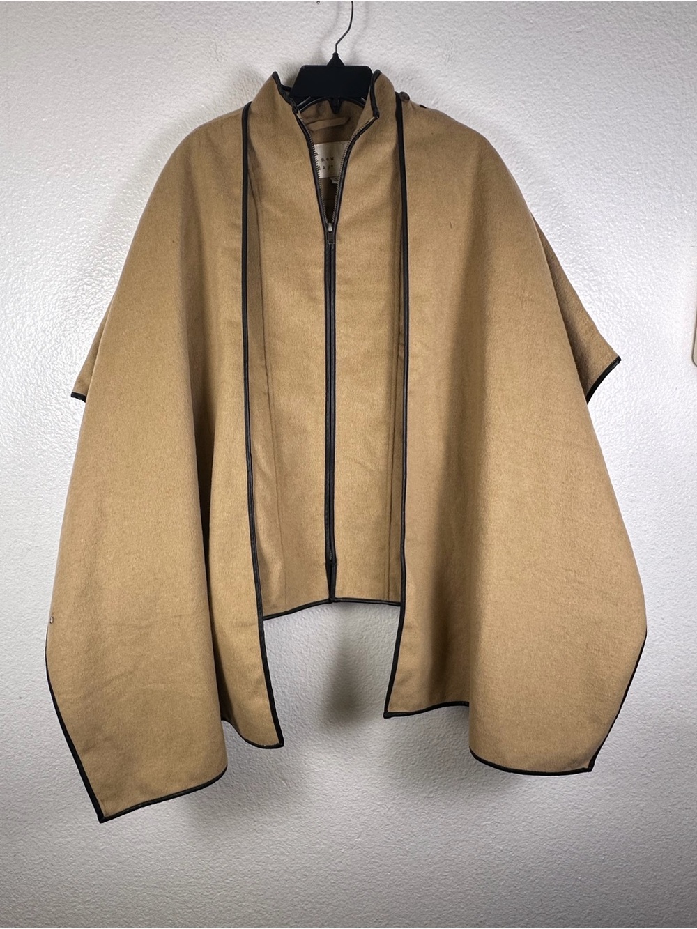 A New Day Women's Coat with Cape Zip Front Lined Pockets Size S